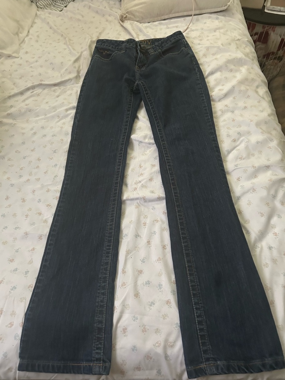 Kimes Ranch Women's Dark Blue Flare Jeans - Picture 4 of 4
